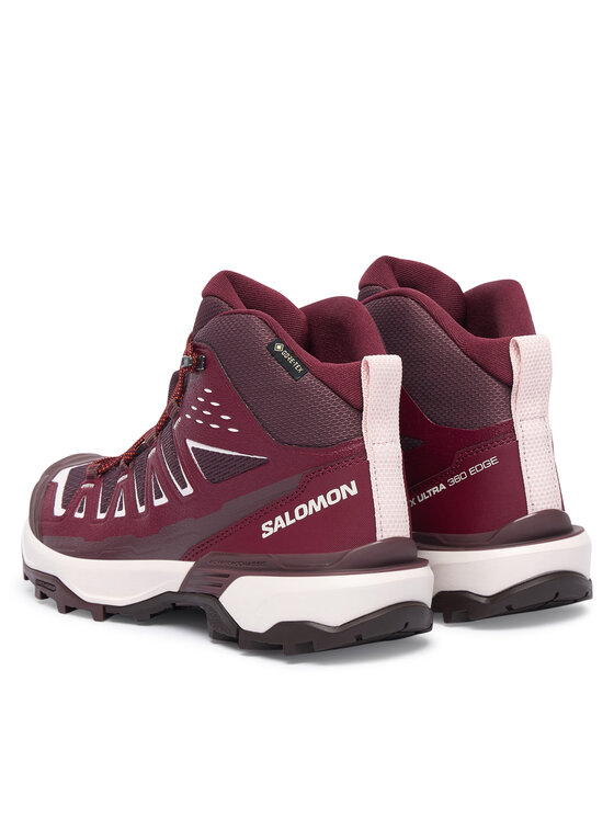 Salomon Трекінгові черевики Salomon X Ultra 360 Edge Mid GORE-TEX L49223400 Бордовий