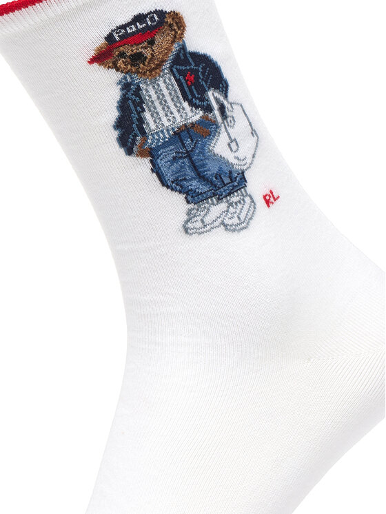 Polo Ralph Lauren Garās zeķes Polo Ralph Lauren 455P10250001 Balts