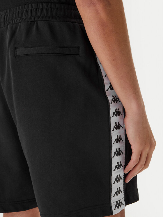 Kappa Kappa Спортивні шорти Banda Oviedo 351S77W Чорний Comfort Fit