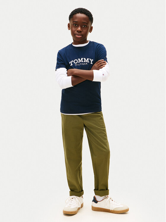 Tommy Hilfiger Tommy Hilfiger Camiseta Monotype Print KB0KB10051 D Azul marino Regular Fit