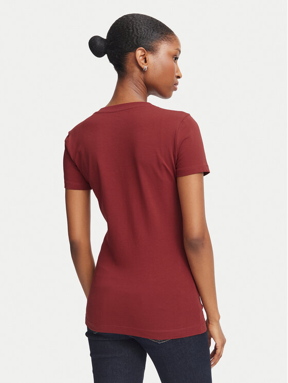 Guess Guess T-Shirt W6BI61 K7948 Μπορντό Regular Fit