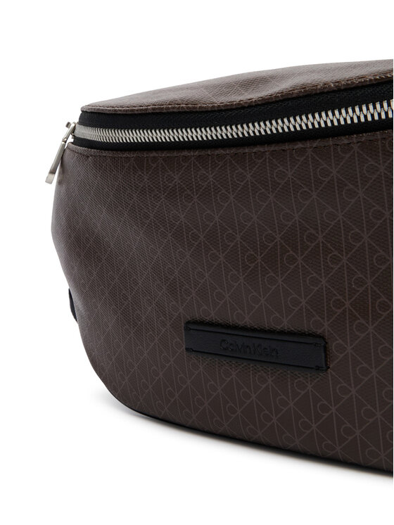 Calvin Klein Torbica oko struka﻿ Calvin Klein Emblem Aop Coated Waistbag LV04D3135G Smeđa