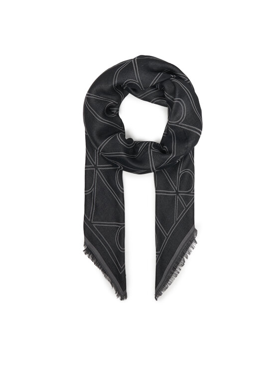 Calvin Klein Šátek Calvin Klein Emblem Aop Contrast Lw Square Sc LV04F8077G Černá