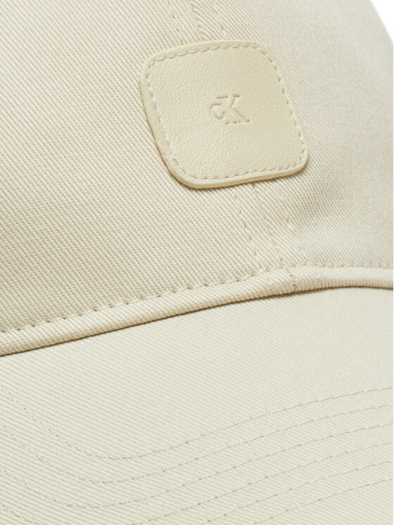 Calvin Klein Jeans Șapcă Calvin Klein Jeans Mono Leather Patch Twill Cap LV04K5052G Alb