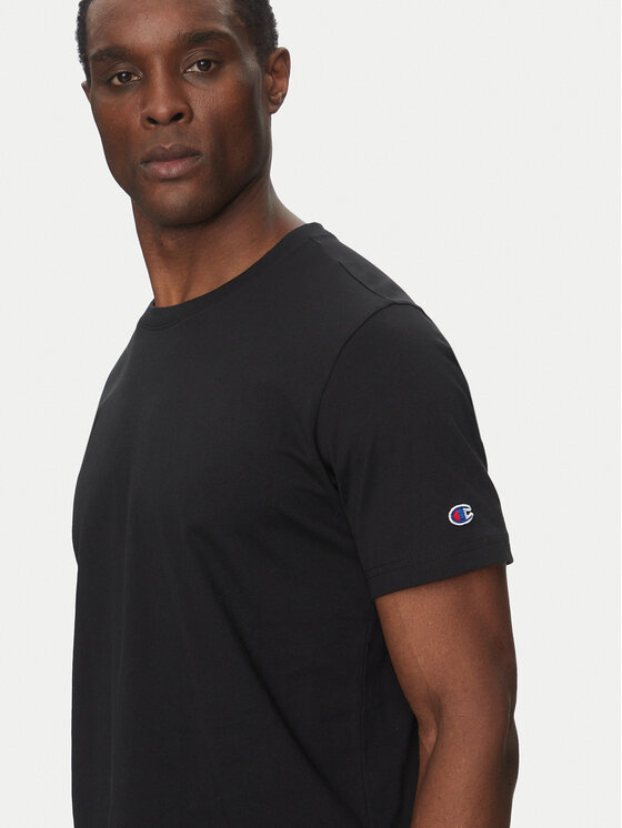 Champion Champion Футболка 220761 Чорний Loose Fit