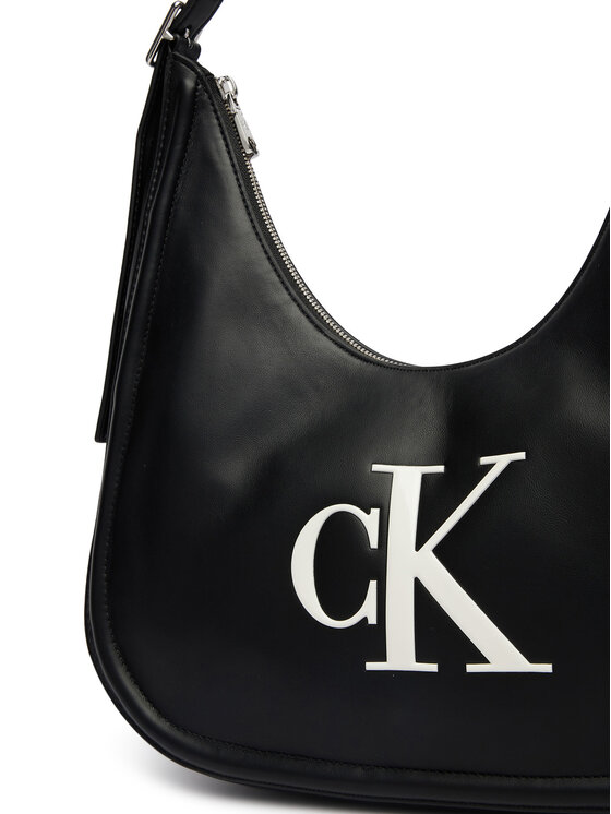 Calvin Klein Torbica Calvin Klein Bold Ck Crescent LV04F3427G Crna