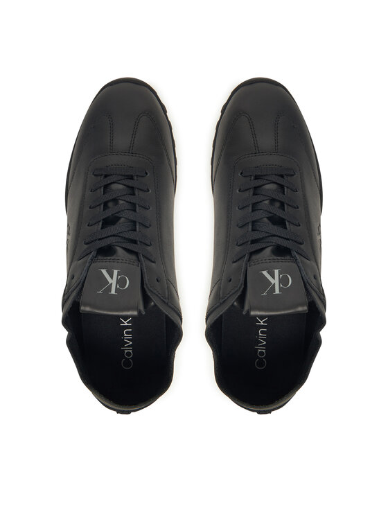 Calvin Klein Сникърси Calvin Klein Low Profile Runner Lth Mg YW0YW02049 Черен
