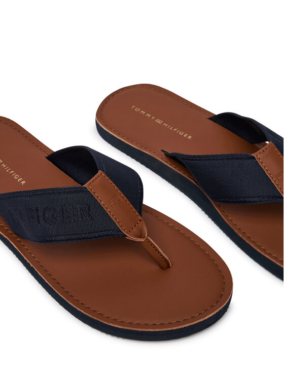 Tommy Hilfiger Flip flop Tommy Hilfiger Jacquard Logo FM0FM05808 Bleumarin