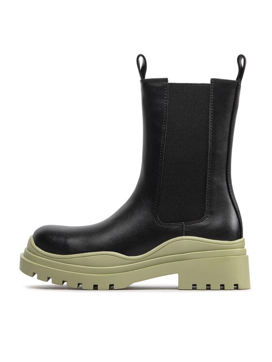 DeeZee Kotníková obuv s elastickým prvkem DeeZee ZAL90152-1 Černá