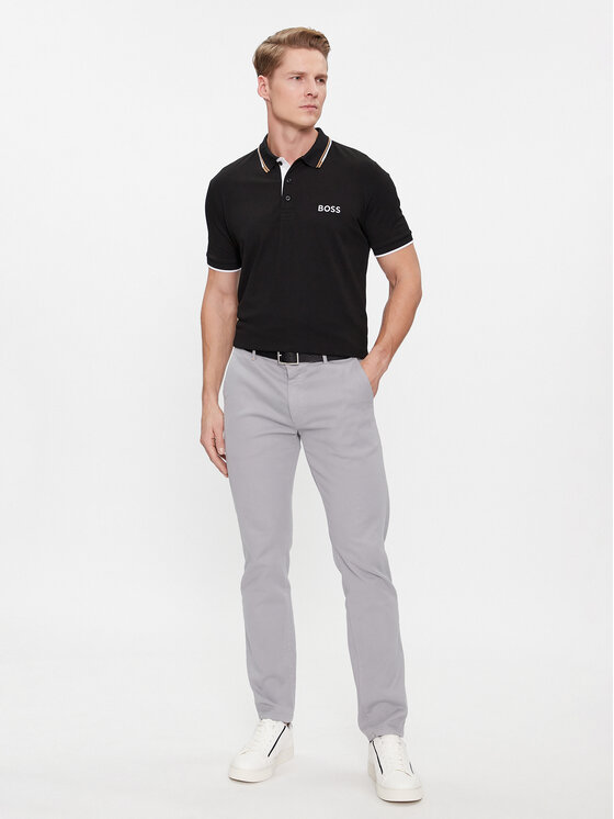 BOSS Boss Поло Paddy Pro 50469102 Чорний Regular Fit