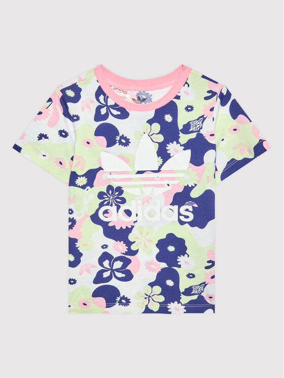 adidas adidas Футболка Flower Allover Print HE6930 Кольоровий Regular Fit