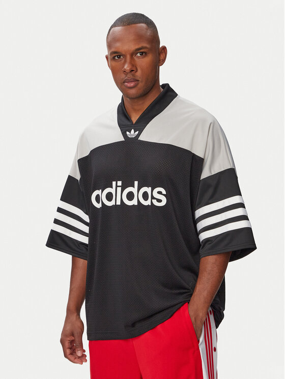 adidas adidas Camiseta Adicolor oversize Football Jersey KS7546 Negro Oversize