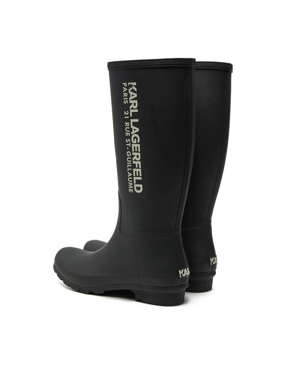 KARL LAGERFELD Holínky KARL LAGERFELD KL47085 Černá