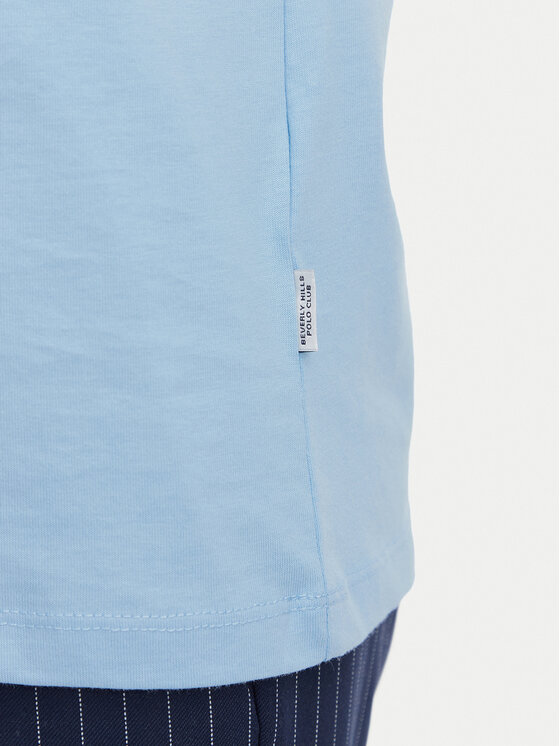 Beverly Hills Polo Club Beverly Hills Polo Club Camiseta P-SS26W-TS085 Azul claro Regular Fit