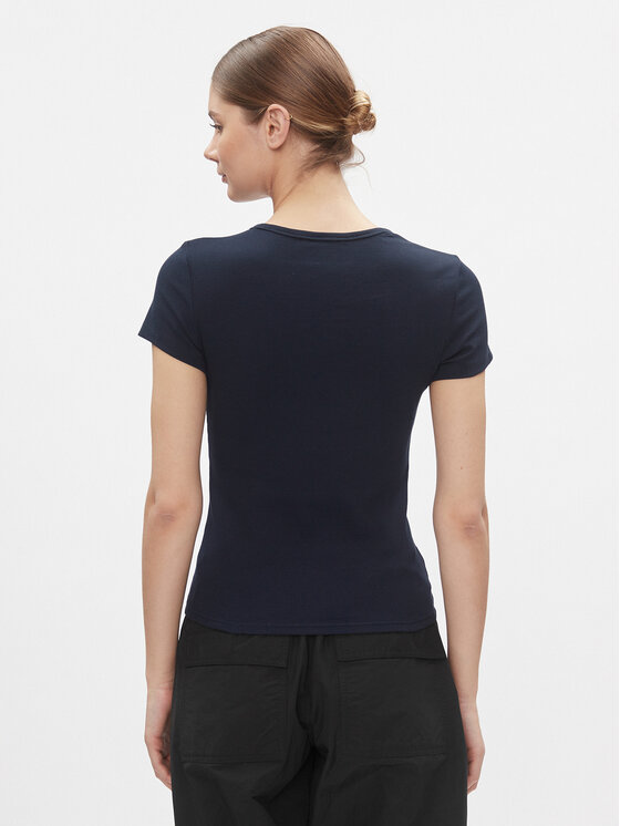 Tommy Jeans Tommy Jeans T-Shirt Essential DW0DW17383 Σκούρο μπλε Slim Fit