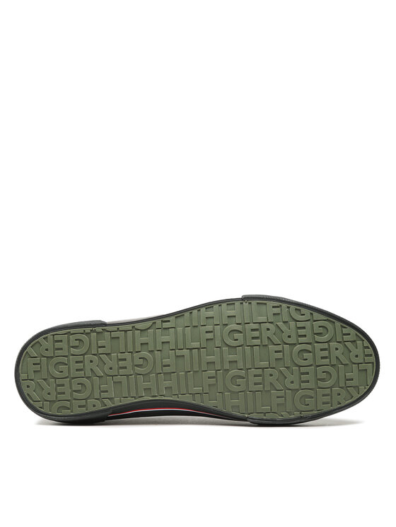 Tommy Hilfiger Πάνινα παπούτσια Tommy Hilfiger Core Corporate Vulc Canvas FM0FM04560 Μαύρο