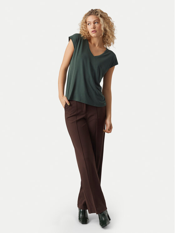 Vero Moda Vero Moda Футболка Filli 10247666 Зелений Regular Fit