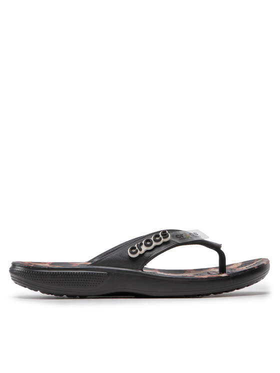 Crocs Žabky Crocs Classic Crocs animalremix Flip 207872 Černá