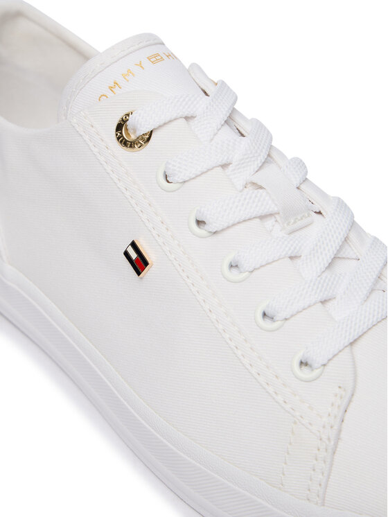 Tommy Hilfiger Zapatillas de tenis Tommy Hilfiger Th Foxing Sneaker Canvas FW0FW09170 Blanco