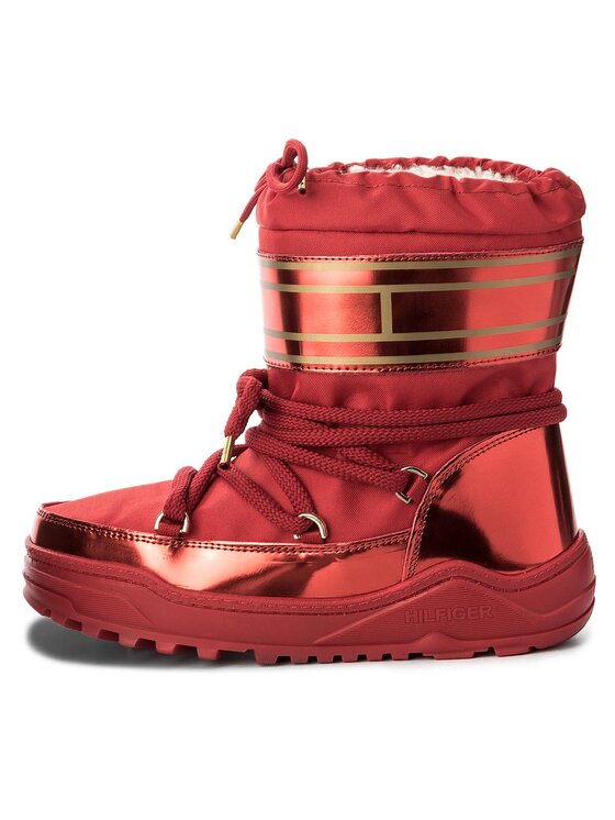 Tommy Hilfiger Botas de nieve Tommy Hilfiger Wanda 7C2 FW0FW02073 Rojo
