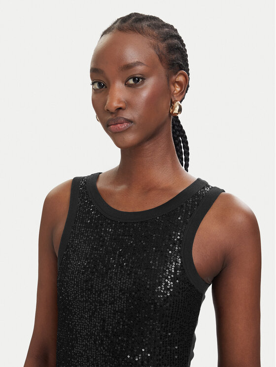 Guess Guess Top W6GP26 K3157 Negro Slim Fit