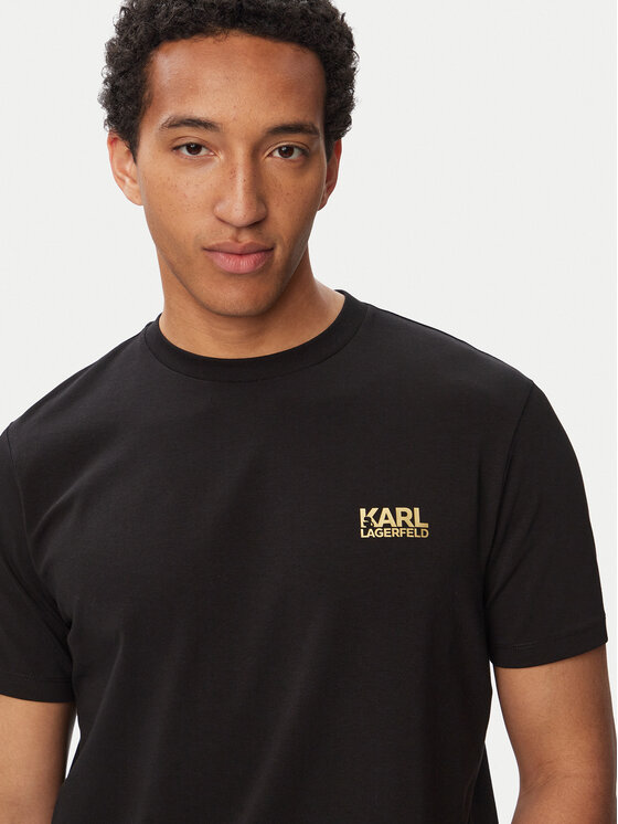 KARL LAGERFELD KARL LAGERFELD Camiseta 755781 563235 Negro Regular Fit