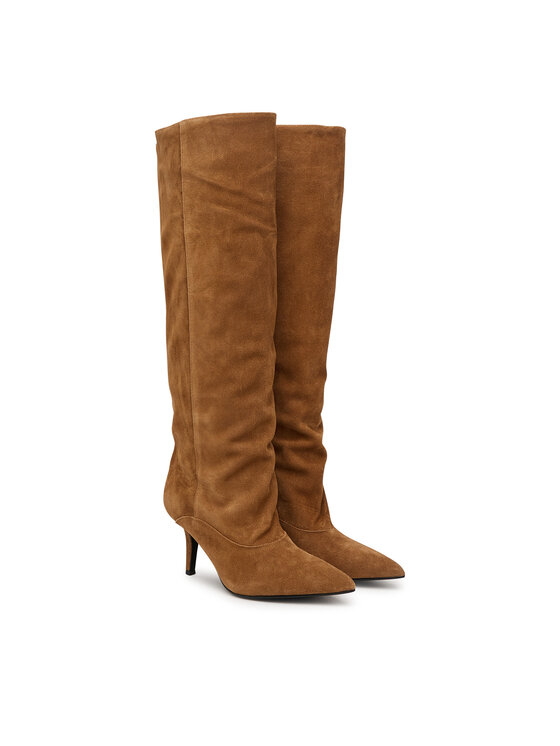 Guess Kozačky Guess FLFLAN SUE11 Světle hnědá