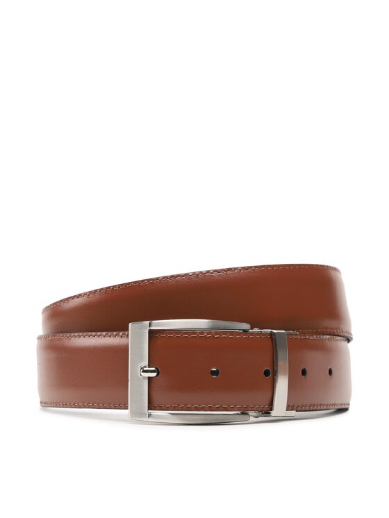 Timberland Pánský pásek Timberland 35Mm Rev Blk Classic Belt TB0A1BXX Hnědá