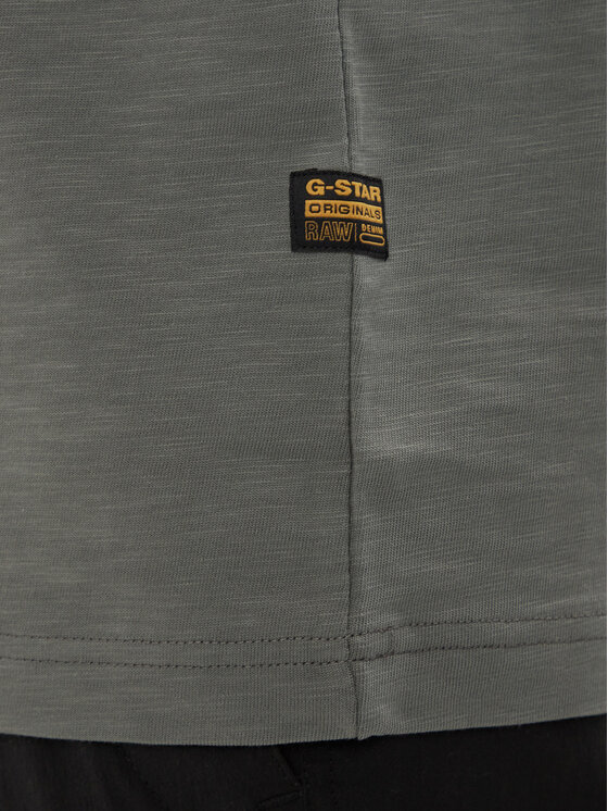 G-Star Raw G-Star Raw Camiseta Distressed D28891-E512 Verde oscuro Regular Fit