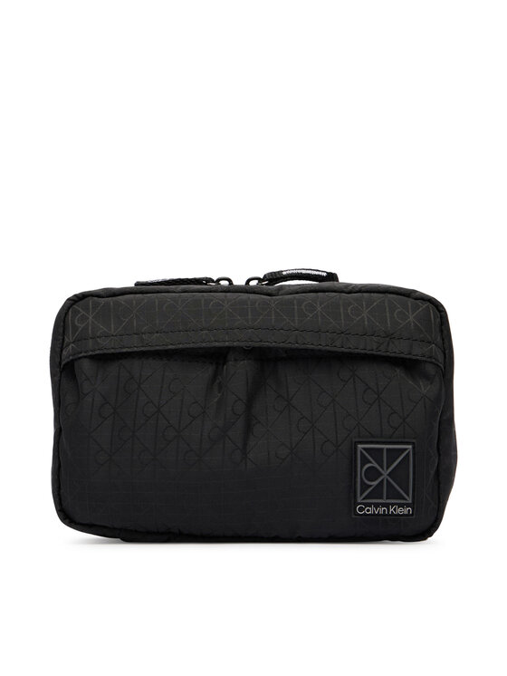 Calvin Klein Kosmetyczka Calvin Klein Emblem Aop Washbag LV04D1208G Czarny