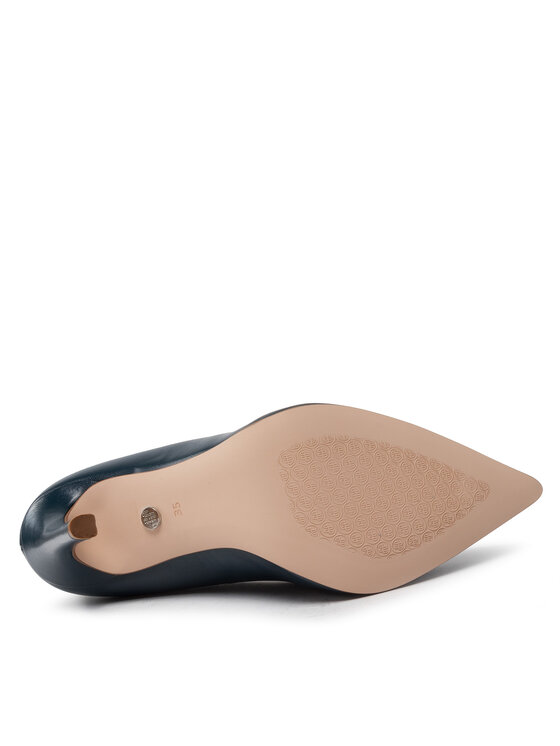 Solo Femme Pantofi cu toc subțire Solo Femme 14407-11-K13/000-04-00 Bleumarin