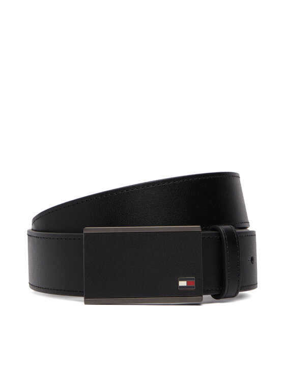 Tommy Hilfiger Ζώνη Tommy Hilfiger Business Plaque 3.5 AM0AM14775 Μαύρο