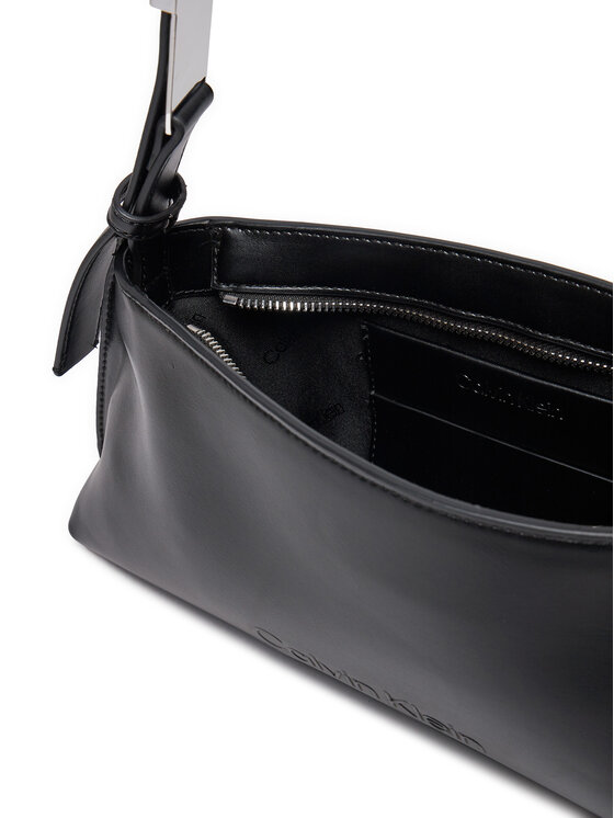 Calvin Klein Ročna torba Calvin Klein Embossed Logo K60K612550 Črna