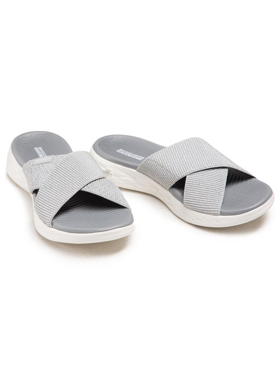 Skechers Iešļūcenes Skechers On-The-Go 16259/SIL Pelēks