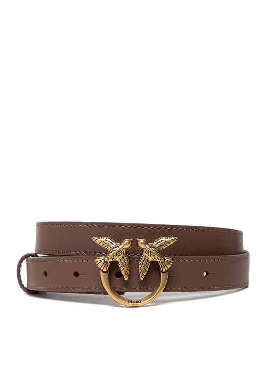 PINKO Дамски колан Pinko Love Berry Waist Simply Belt H2 AI 21-22 PLT01 1H20XA Y6XT Кафяв