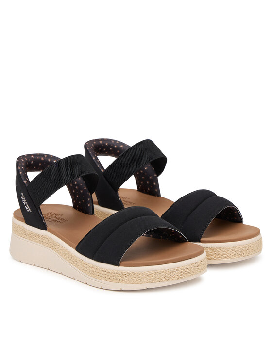Skechers Sandále Skechers BOBS Sun Ray 114413/BLK Čierna