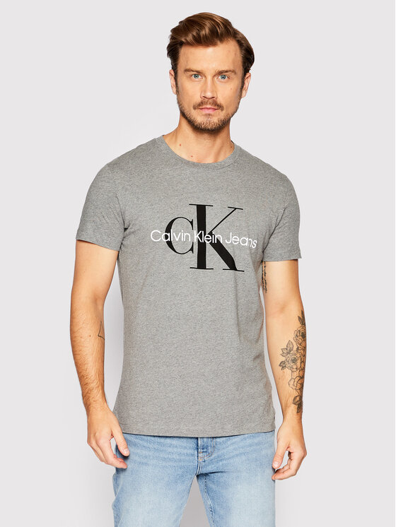 Calvin Klein Jeans Calvin Klein Jeans Póló J30J320935 Szürke Slim Fit