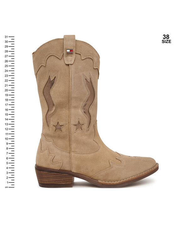 Tommy Hilfiger Kowbojki Tommy Hilfiger T3A6-35194-1429 Beżowy