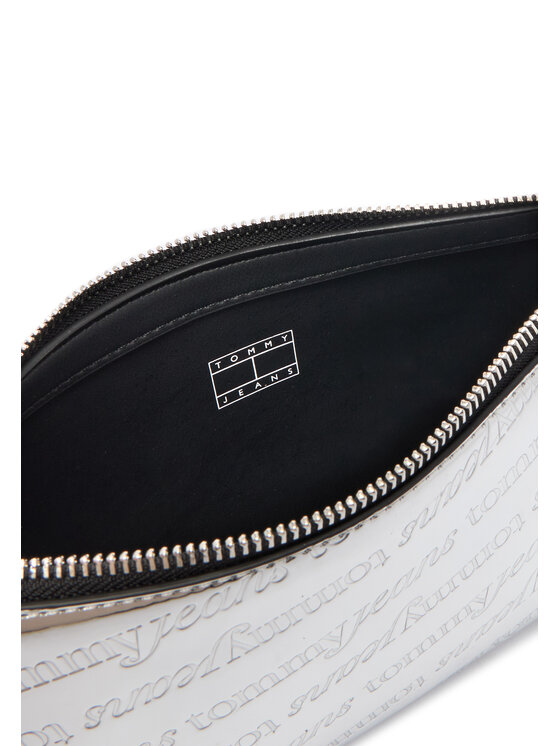 Tommy Jeans Ročna torba Tommy Jeans Tjw Must Metallic Shoulder Bag AW0AW18009 Srebrna