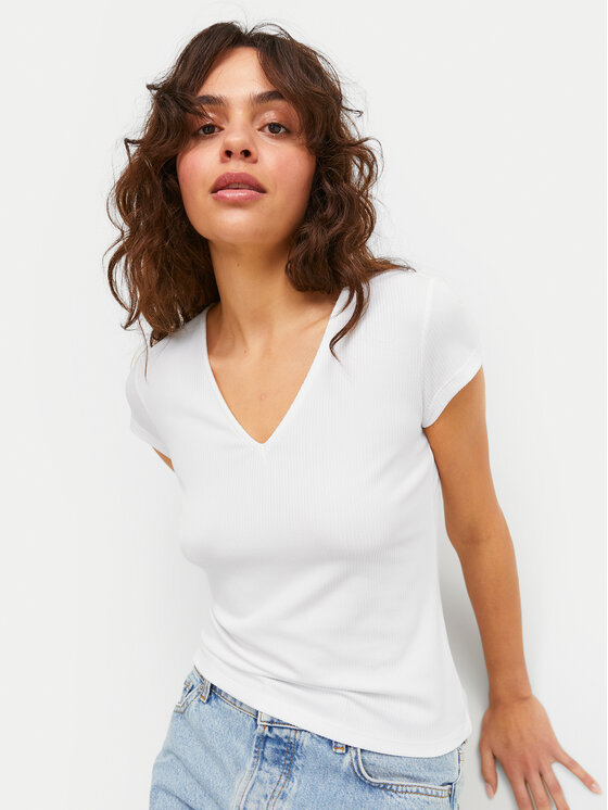 JJXX JJXX Футболка Hayden 12249361 Білий Slim Fit