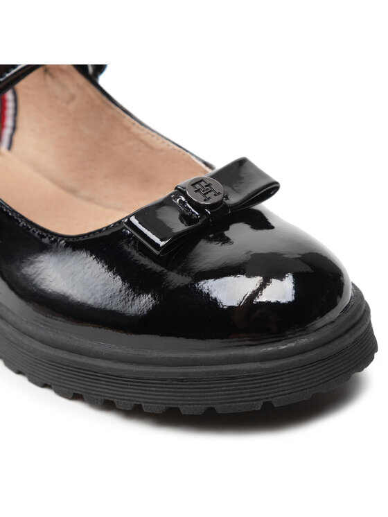Tommy Hilfiger Īsi apavi Tommy Hilfiger Ballerina T3A3-32580-0774 S Melns