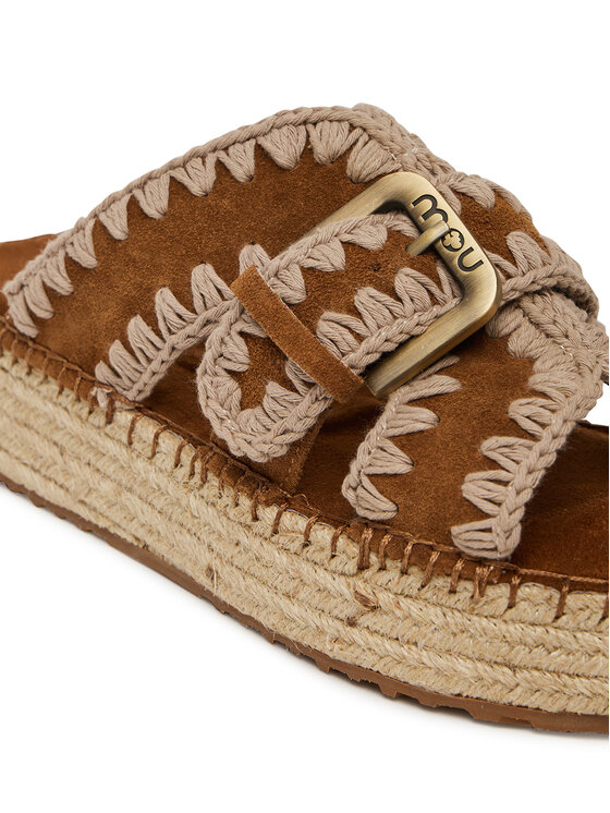 Mou Espadrile Mou Jute sandal MU.SW641003A Rjava