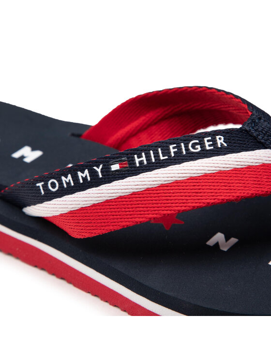 Tommy Hilfiger Čības uz pirksta Tommy Hilfiger Tommy Loves Ny Beach Sandal FW0FW02370 Tumši zils