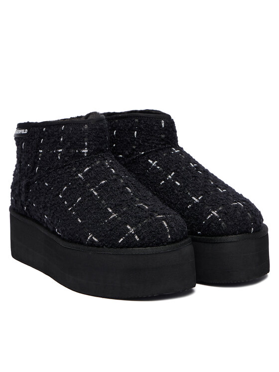 KARL LAGERFELD Snehule KARL LAGERFELD Thermo KL48523A Čierna