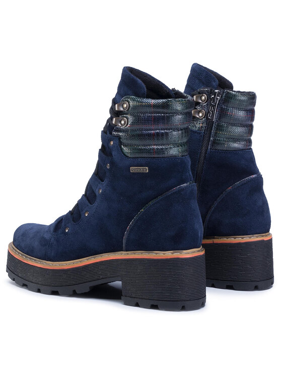 Simen Botines planos Simen 3349A Azul marino