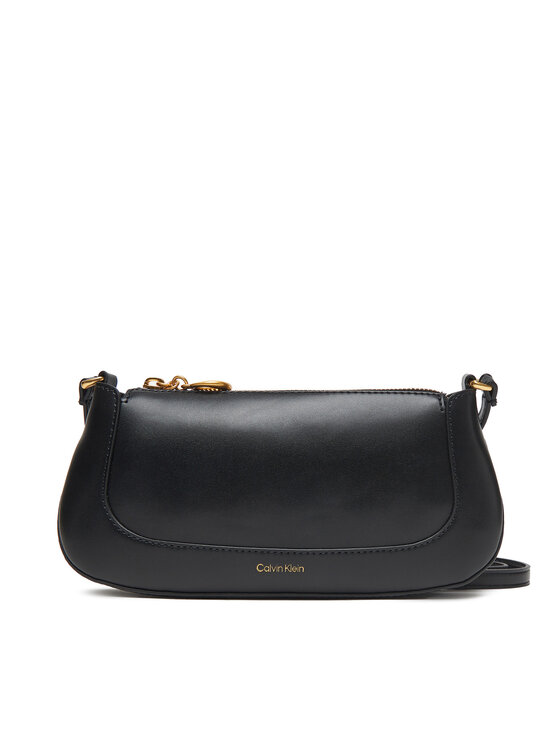 Calvin Klein Torbica Calvin Klein Hardware Zip Crossbody LV04F1046G Crna