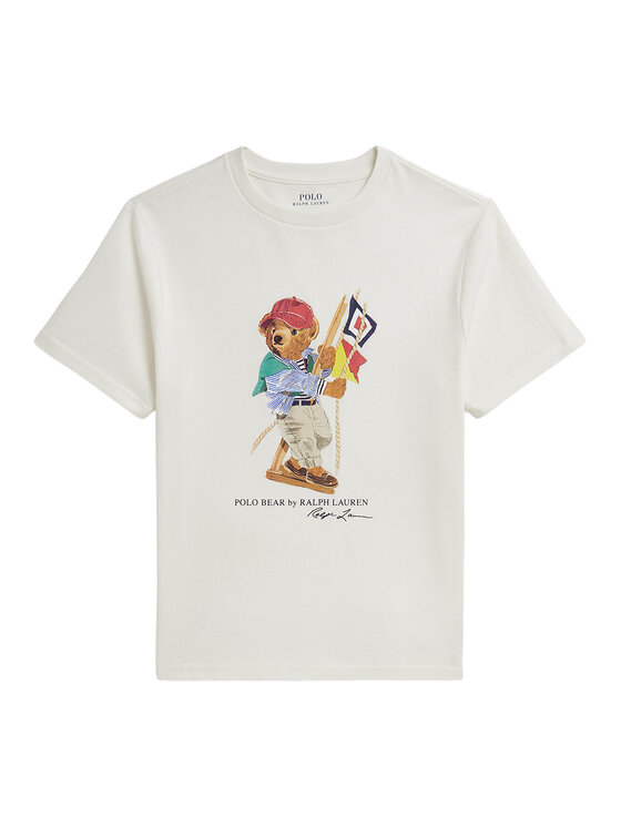 Polo Ralph Lauren Polo Ralph Lauren Camiseta 323A12428001 Écru Regular Fit