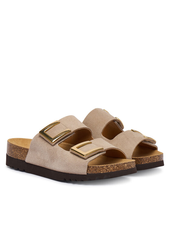 Scholl Шльопанці Scholl Monterey 2 Straps MF32404 Бежевий