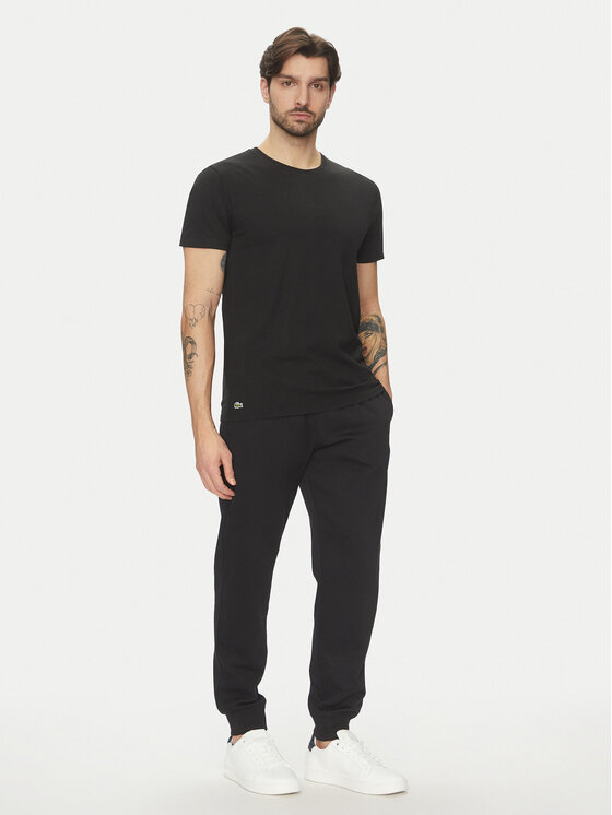 Lacoste Lacoste Комплект футболок TH9010 Чорний Regular Fit