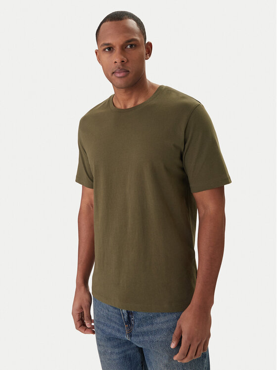 Jack & Jones Jack & Jones Футболка Orrganic Basic 12156101 Зелений Slim Fit